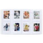 Titular de la tarjeta de nombre del álbum del libro de fotos de 128 bolsillos para Fujifilm Instax Mini 8 /7s /70 /25 /50s /90, 128 Pockets Light Mint - Imagen 4