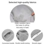 Funda de sofá para silla Lazy Bean Bag de pana, 85x110cm - Imagen 5