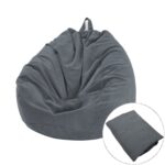 Funda de sofá para silla Lazy Bean Bag de pana, 100x120cm
