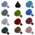 Funda de sofá para silla Lazy Bean Bag de pana, 100x120cm - Imagen 2