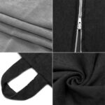 Funda de sofá para silla Lazy Bean Bag de pana, 100x120cm - Imagen 3