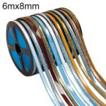 Pegatinas de costura de belleza impermeables antimoho para cocina línea de borde de sello de fregadero, entrega de Color aleatorio, 6mx8mm