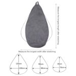 Funda de tela para silla Lazy Sofa Bean Bag, 100 x 120cm - Imagen 3