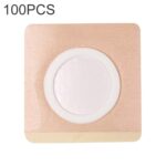 100 PCS 042 Spunlace Pegatinas no tejidas Anti-ósmosis Yeso para ombligo de tres voltios, 8x8x4cm