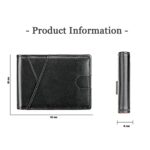 9653SN Cartera antirrobo RFID de dos pliegues para hombres y mujeres con bolsillo frontal en forma de Y - Imagen 4