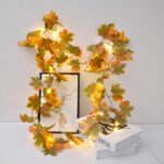 Cadena de luces LED decorativas de 2 m y 10 luces, Maple Leaf