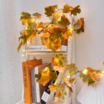 Cadena de luces LED decorativas de 2 m y 10 luces, Maple Leaf - Imagen 3