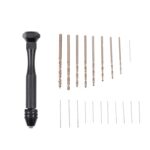 Precisión Pin Vise Mini Twist Drill Bits Juego de taladro manual, 8011 - Imagen 5