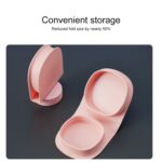 Cuenco de comida complementaria plegable de silicona portátil al aire libre - Imagen 4