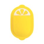 Estante de silicona de instalación gratuita para artículos de tocador de pared, Yellow Lemon