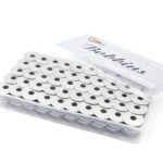 100 Uds. Carretes para máquina de coser eléctrica, bobinas de núcleo de lanzadera, accesorio de herramienta de costura de almacenamiento, Aluminum