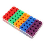 100 Uds. Carretes para máquina de coser eléctrica, bobinas de núcleo de lanzadera, accesorio de herramienta de costura de almacenamiento, Color Plastic - Imagen 2