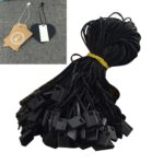 2 paquetes (1 paquete de 1000 PCS) Etiqueta de ropa Cuerda CottonUniversal Plastic Square Hanging Tablets