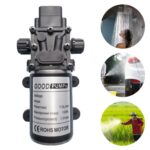 Bomba de diafragma inteligente DC Desinfección antiepidémica Pulverización automática Bomba de alta presión Rosca en ambos lados Bomba positiva, 48V 120W