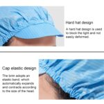 10 Uds. Gorro de trabajo de lengua de pato de taller antiestático sin polvo con tragaluz, L - Imagen 3