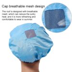 10 Uds. Gorro de trabajo de lengua de pato de taller antiestático sin polvo con tragaluz, L - Imagen 4