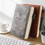 Cuaderno de cuero para negocios A5, Bloc de notas para oficina, cuaderno para estudiantes, 200 Pages x 1 - Imagen 7
