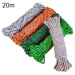 Cuerda de nailon gruesa para colgar ropa al aire libre, color aleatorio, 20m