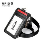 KB172 Antimagnético RFID Portatarjetas de cuero Trabajo de oficina Certificado Caso Tarjeta de cofre, KB172