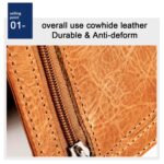 9603 Cartera antimagnética de cuero con textura Crazy Horse RFID con ranuras para tarjetas, 9603 - Imagen 6