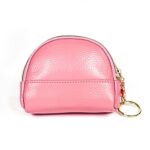 2027 Cartera de cuero con cremallera para mujer Monedero Bolso pequeño de concha de dos bolsillos - Imagen 3