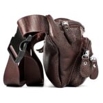 6030 Bolso bandolera de cuero para exteriores con un solo hombro Deportes Bolso multifuncional para la cintura del teléfono - Imagen 4