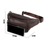 6030 Bolso bandolera de cuero para exteriores con un solo hombro Deportes Bolso multifuncional para la cintura del teléfono - Imagen 9