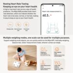 Báscula de grasa corporal Original Xiaomi Mijia Smart Home S400 BT5.0 pantalla LED Medición de doble frecuencia, Body Fat Scale S400 - Imagen 5