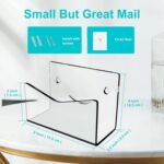 YX079 Estante de exhibición de acrílico para almacenamiento de sobres, organizador de carpetas de correo con sonrisa - Imagen 3