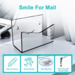 YX079 Estante de exhibición de acrílico para almacenamiento de sobres, organizador de carpetas de correo con sonrisa - Imagen 9