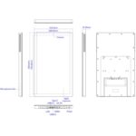 WA2189T 21.5 inch IPS Screen Advertising Machine Android 14 RK3576S 4GB+32GB, Specification: EU Plug - Imagen 6