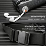 YS13 Deporte al aire libre Riñonera impermeable Invisible Antirrobo Bolsa de almacenamiento para teléfono móvil con orificio para auriculares, with Earphone Hole - Imagen 4