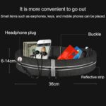 YS13 Deporte al aire libre Riñonera impermeable Invisible Antirrobo Bolsa de almacenamiento para teléfono móvil con orificio para auriculares, with Earphone Hole - Imagen 5