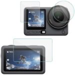 Protector de pantalla de vidrio templado imak con película para lente de cámara, For DJI Osmo Action 6