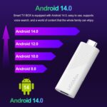 H96 Max H313 Android 14 Mini HD TV Stick con control remoto, ARM Cortex-A53 Quad Core, 2GB+8GB - Imagen 5