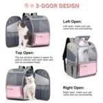 FUNADD Mochila para mascotas plegable y transpirable, bolsa para gatos con hombros al aire libre, Pet Backpack - Imagen 6