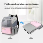 FUNADD Mochila para mascotas plegable y transpirable, bolsa para gatos con hombros al aire libre, Pet Backpack - Imagen 7