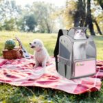 FUNADD Mochila para mascotas plegable y transpirable, bolsa para gatos con hombros al aire libre, Pet Backpack - Imagen 8
