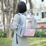 FUNADD Mochila para mascotas plegable y transpirable, bolsa para gatos con hombros al aire libre, Pet Backpack - Imagen 9