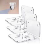 YX006 Paquete de 3 soportes para colgar en la pared de acrílico