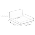 YX007 Paquete de 2 soportes para colgar en la pared de acrílico - Imagen 2