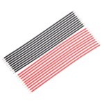 10 pares de cables de circuito paralelo rojo y negro de 22 AWG, longitud: 12 cm - Imagen 3