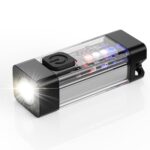 linterna LED de la MAZORCA de la luz blanca 3W, mini linterna multifuncional del llavero
