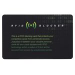 Tarjeta de bloqueo RFID de tarjeta de guardia de escáner de 100 piezas, protección de identificación patentada incorporada - Imagen 3