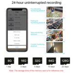 YT24 V380 Cámara IP Pan-tilt de 3.0MP Cámara de seguridad inteligente WiFi, compatible con tarjeta TF / Audio bidireccional / Detección de movimiento / Visión nocturna, YT24 3.0MP - Imagen 10