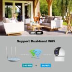 SriHome SH046 Sistema de cámara de seguridad para el hogar inalámbrico de bajo consumo de energía FHD de 4,0 millones de píxeles, SH046 - Imagen 4