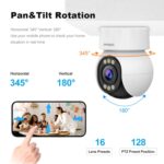 SriHome SH046 Sistema de cámara de seguridad para el hogar inalámbrico de bajo consumo de energía FHD de 4,0 millones de píxeles, SH046 - Imagen 6