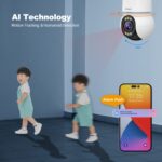 SriHome SH046 Sistema de cámara de seguridad para el hogar inalámbrico de bajo consumo de energía FHD de 4,0 millones de píxeles, SH046 - Imagen 8