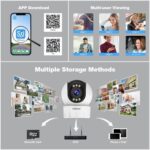 SriHome SH046 Sistema de cámara de seguridad para el hogar inalámbrico de bajo consumo de energía FHD de 4,0 millones de píxeles, SH046 - Imagen 9