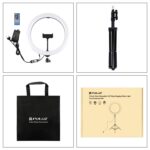 PULUZ 11,8 pulgadas, 30 cm, luz RGB, 1,1 m, montaje en trípode, anillo LED regulable, Vlogging, selfie, fotografía, luces de vídeo, kits de transmisión en vivo con zapata fría, rótula de bola de trípode y abrazadera para teléfono, 12 inch RGB+Tripod(EU... - Imagen 11